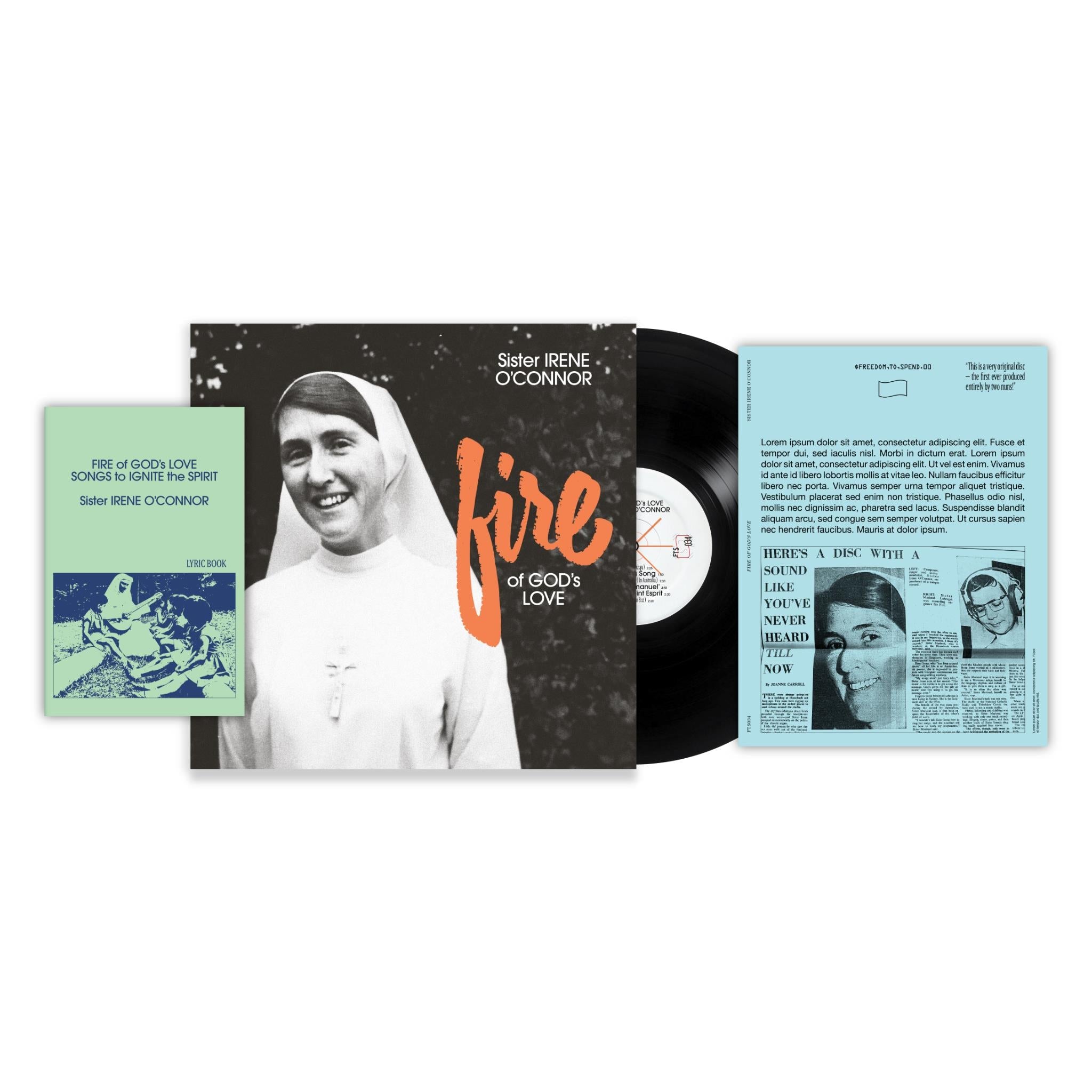 Fire of God’s Love (Vinyl) - By: Sister Irene O’connor