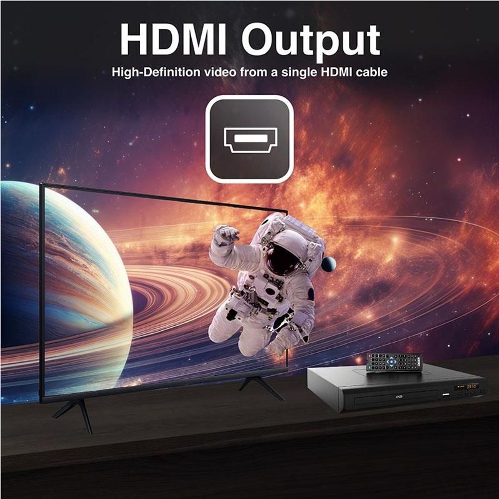 Laser Multi Region DVD Player with HDMI & USB