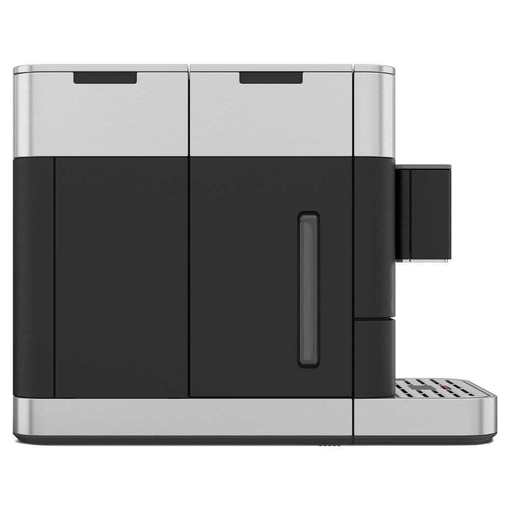 KitchenAid fully automatic espresso machine, rear side with water spout and milk tank