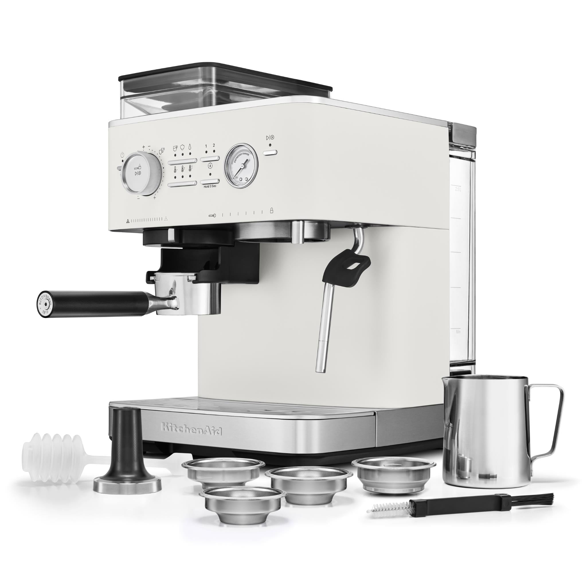 KitchenAid KES6551 Semi Automatic Espresso Machine with Burr Grinder (Porcelain)