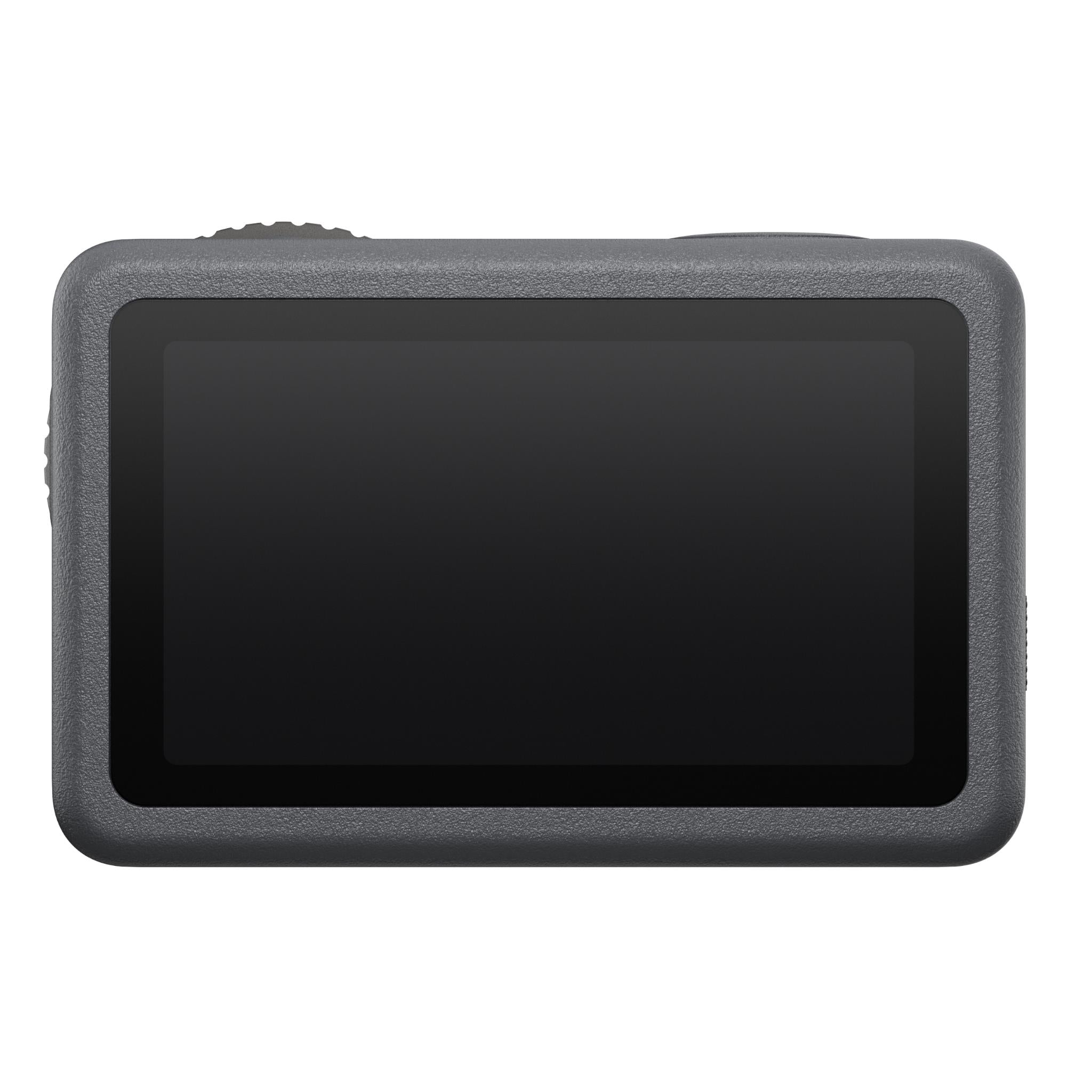 DJI action camera back with large black LCD display