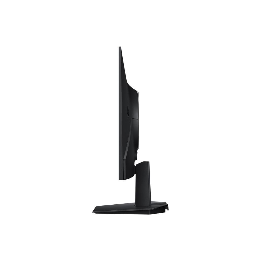 Samsung Odyssey G5 OLED gaming monitor side profile with thin bezel and base