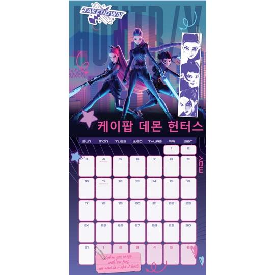 K-Pop Demon Hunters Calendar 2026