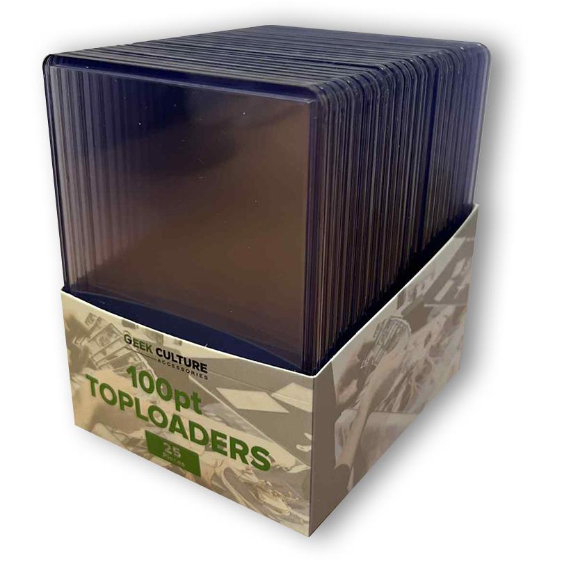Geek Culture – 100pt Medium Toploaders (25 Pack)