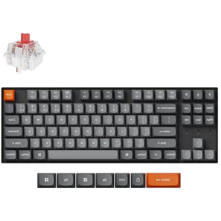 Keychron K8 Max QMK RGB Backlight Wireless Mechanical Keyboard (Super Red Switch - Hot-Swappable)