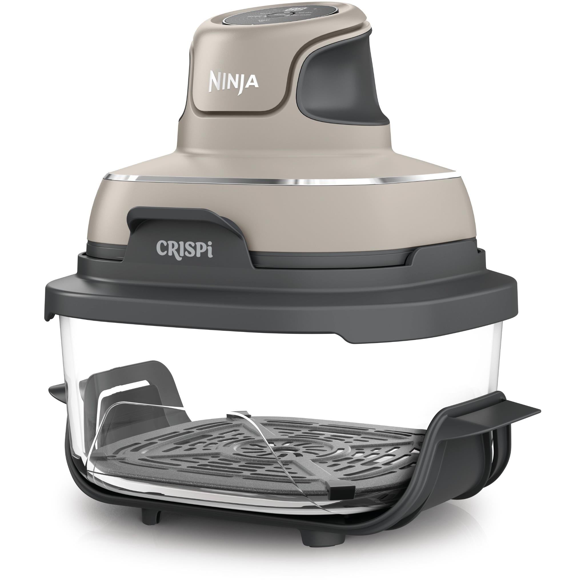 Ninja Crispi 4-in-1 portable glass air fryer in Stone, image 3 - Air Fryers at Tech Supply Shed NZ