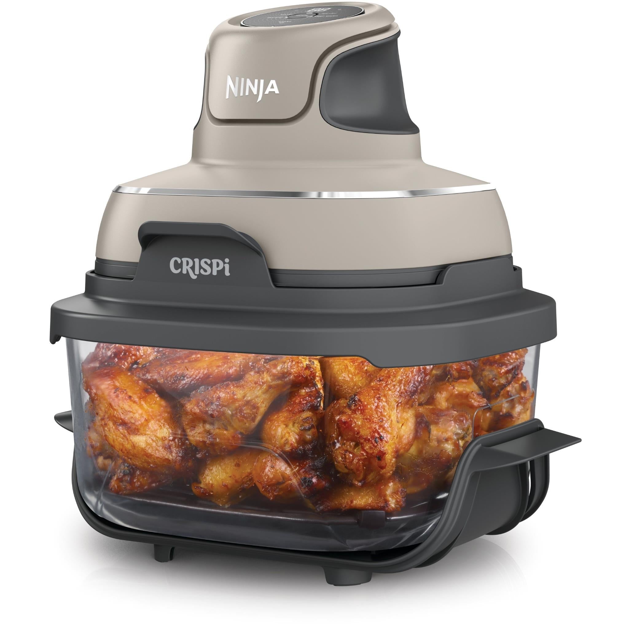 Ninja Crispi 4-in-1 portable glass air fryer in Stone, image 4 - Air Fryers at Tech Supply Shed NZ