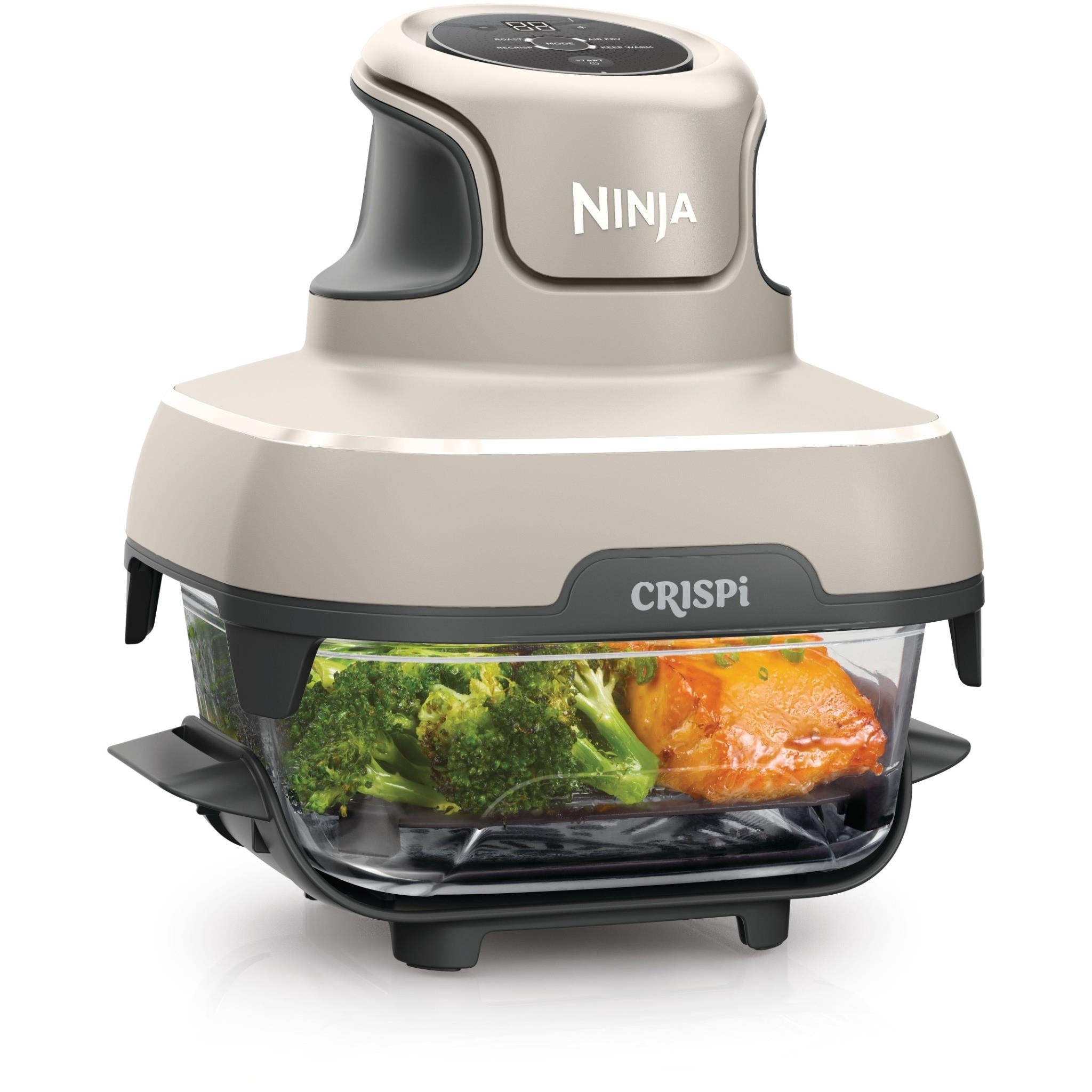 Ninja Crispi 4-in-1 portable glass air fryer in Stone, image 5 - Air Fryers at Tech Supply Shed NZ