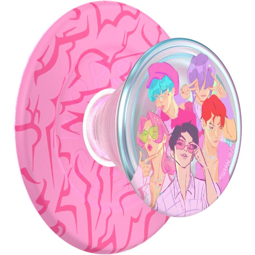 K-Pop Demon Hunters x PopSockets PopGrip MagSafe (Saja Boys)