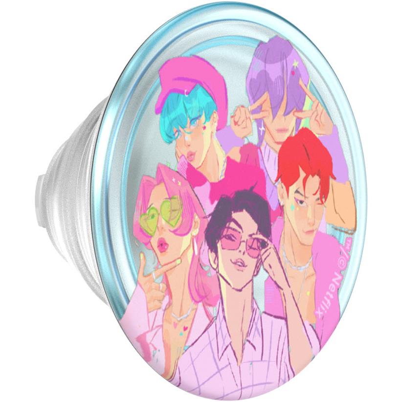 K-Pop Demon Hunters x PopSockets PopGrip MagSafe (Saja Boys)