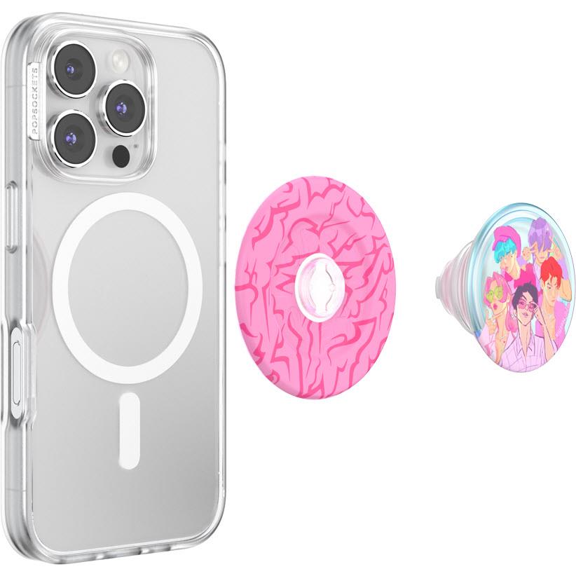 K-Pop Demon Hunters x PopSockets PopGrip MagSafe (Saja Boys)