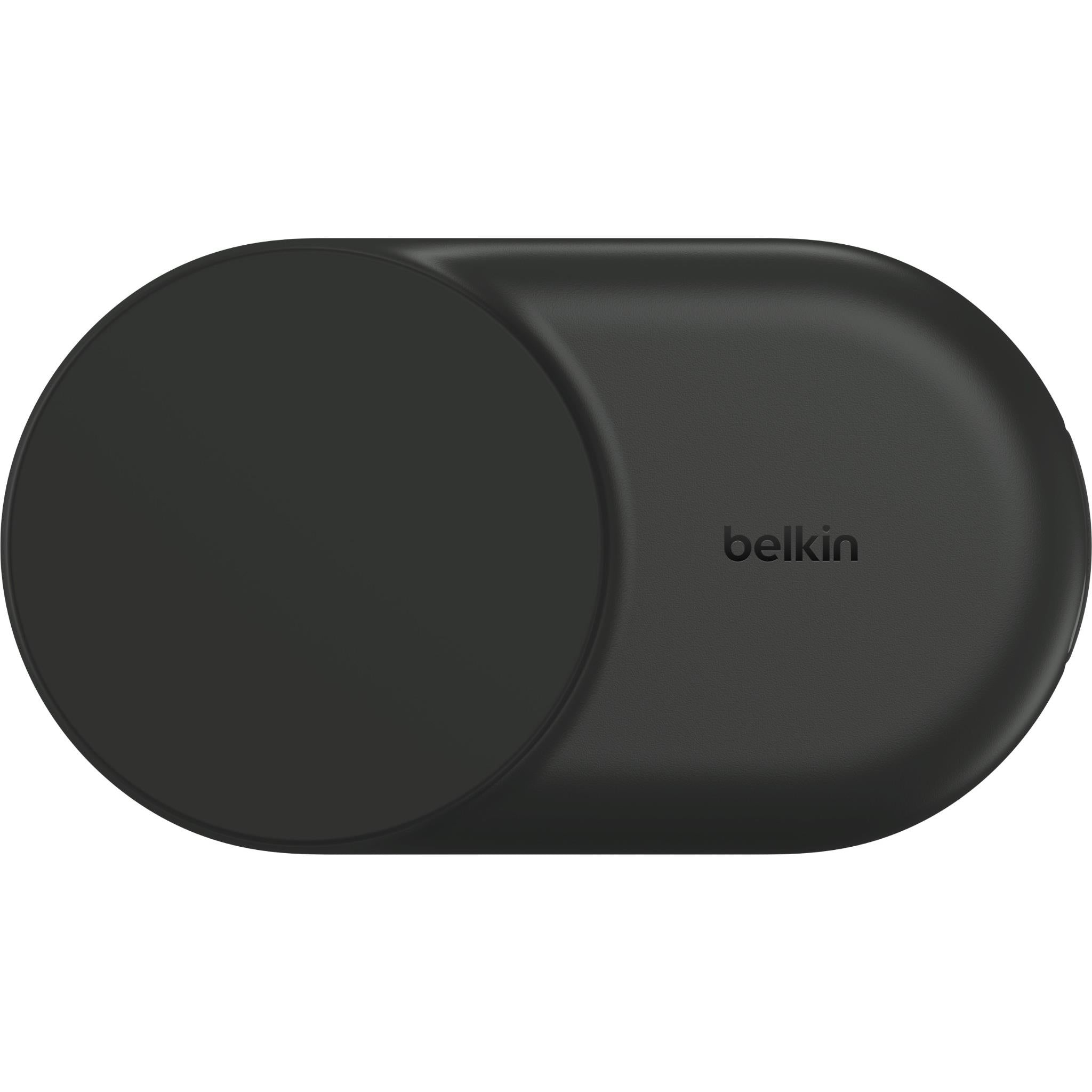 Belkin UltraCharge 2-in-1 Foldable Qi2 25W Magnetic Charger (Black)