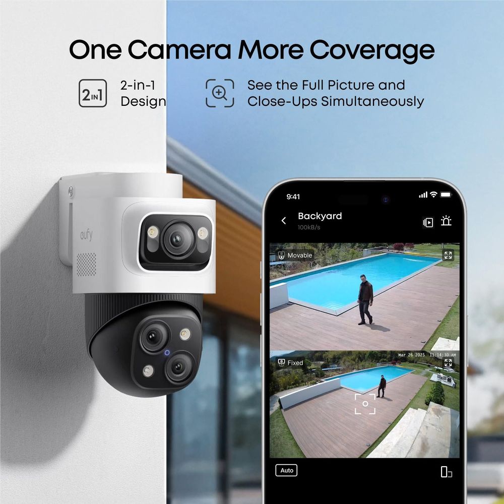 eufy S4 NVR POE PTZ Add-on Security Camera