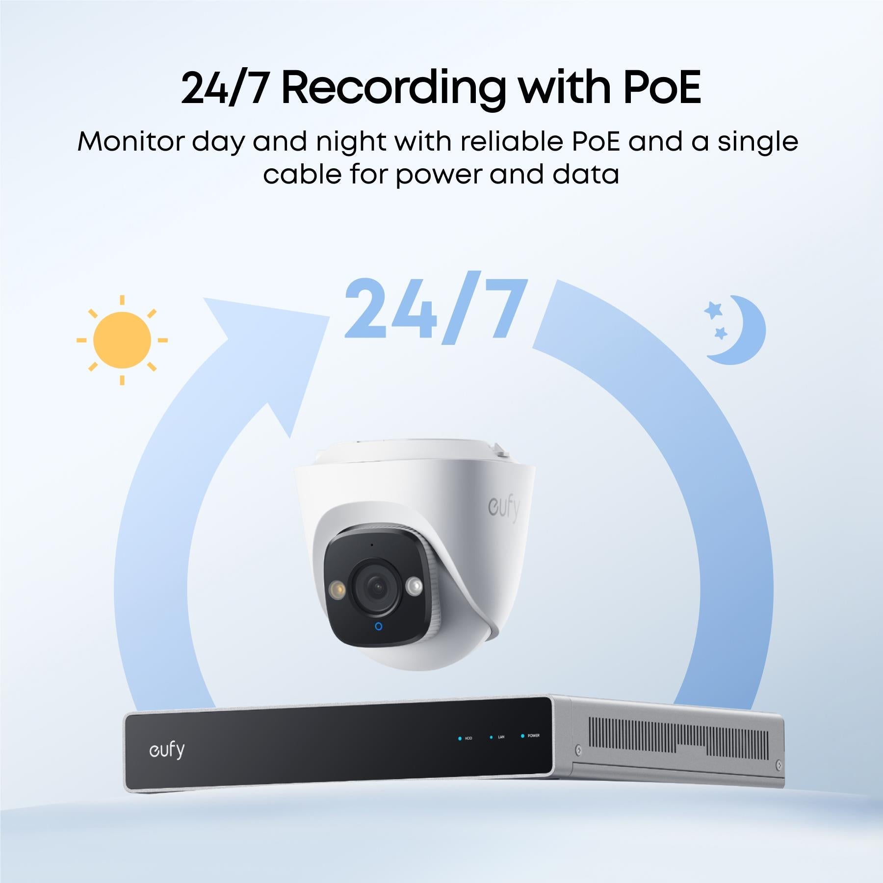 eufy E41 NVR POE Turret Add-on Security Camera