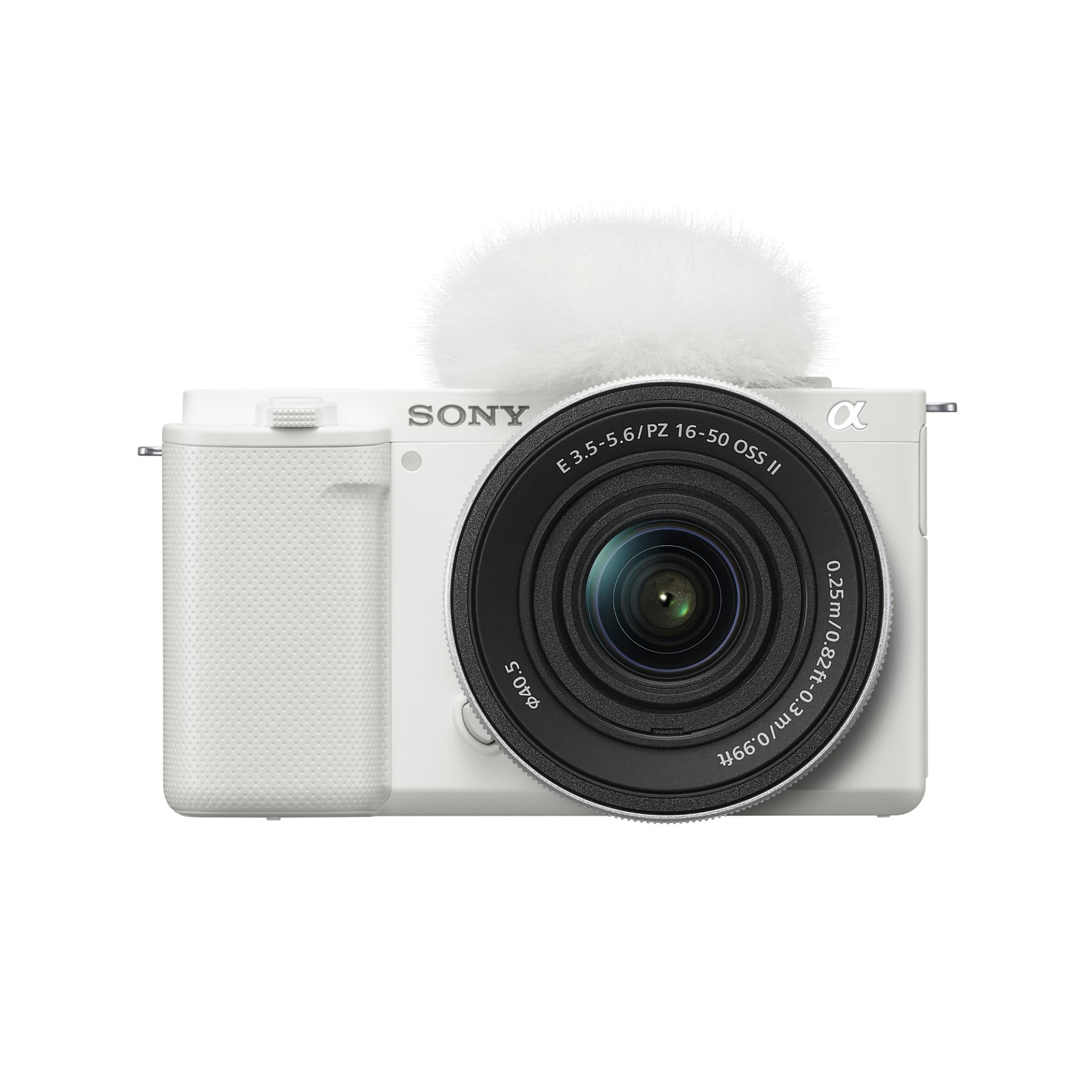 Sony ZV-E10 mirrorless vlog camera with 16-50mm lens in white - Digital Cameras at Tech Supply Shed NZ