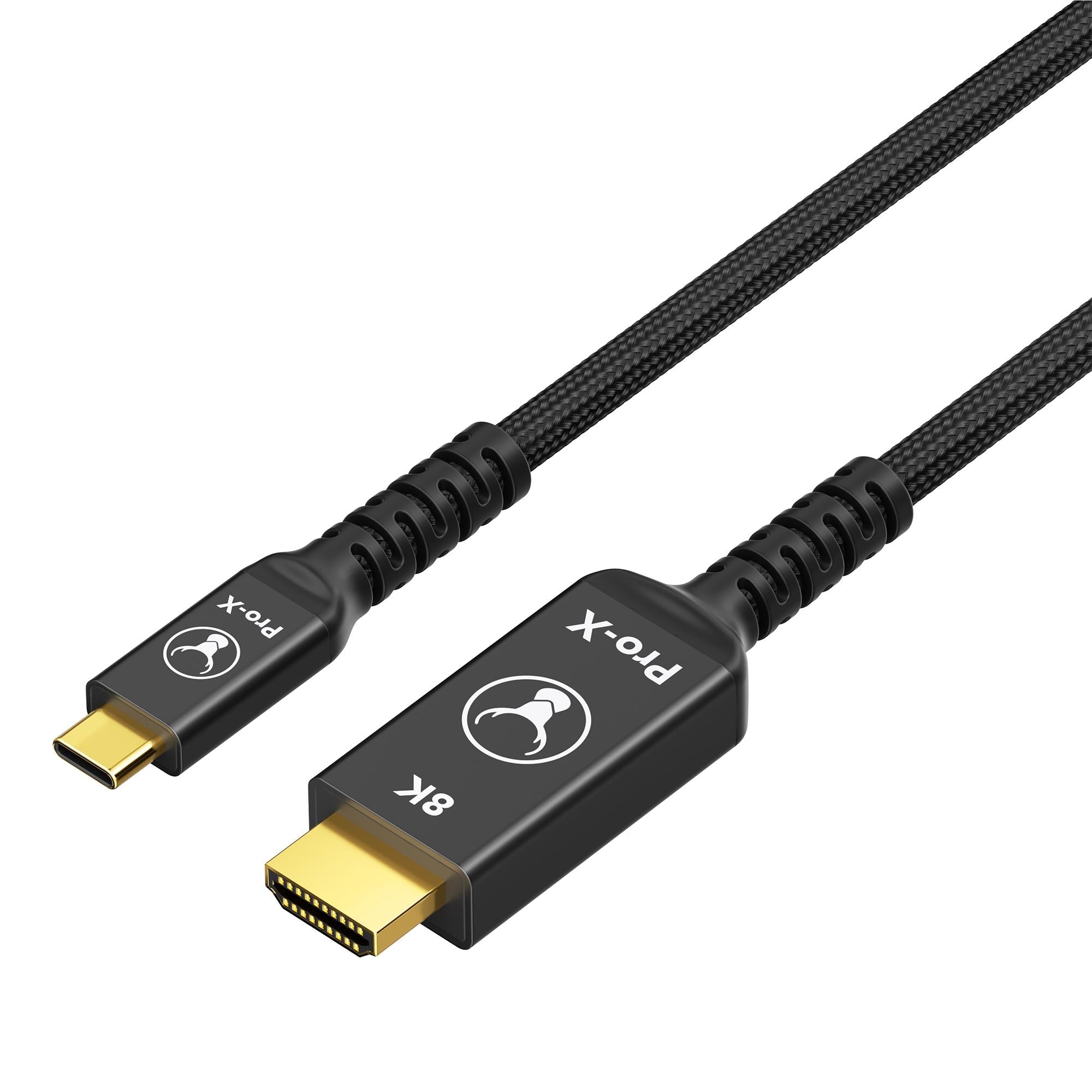 Bonelk Pro-X Long-Life 1.5m USB-C to HDMI cable in black - HDMI Cables & Adapters at Tech Supply Shed NZ