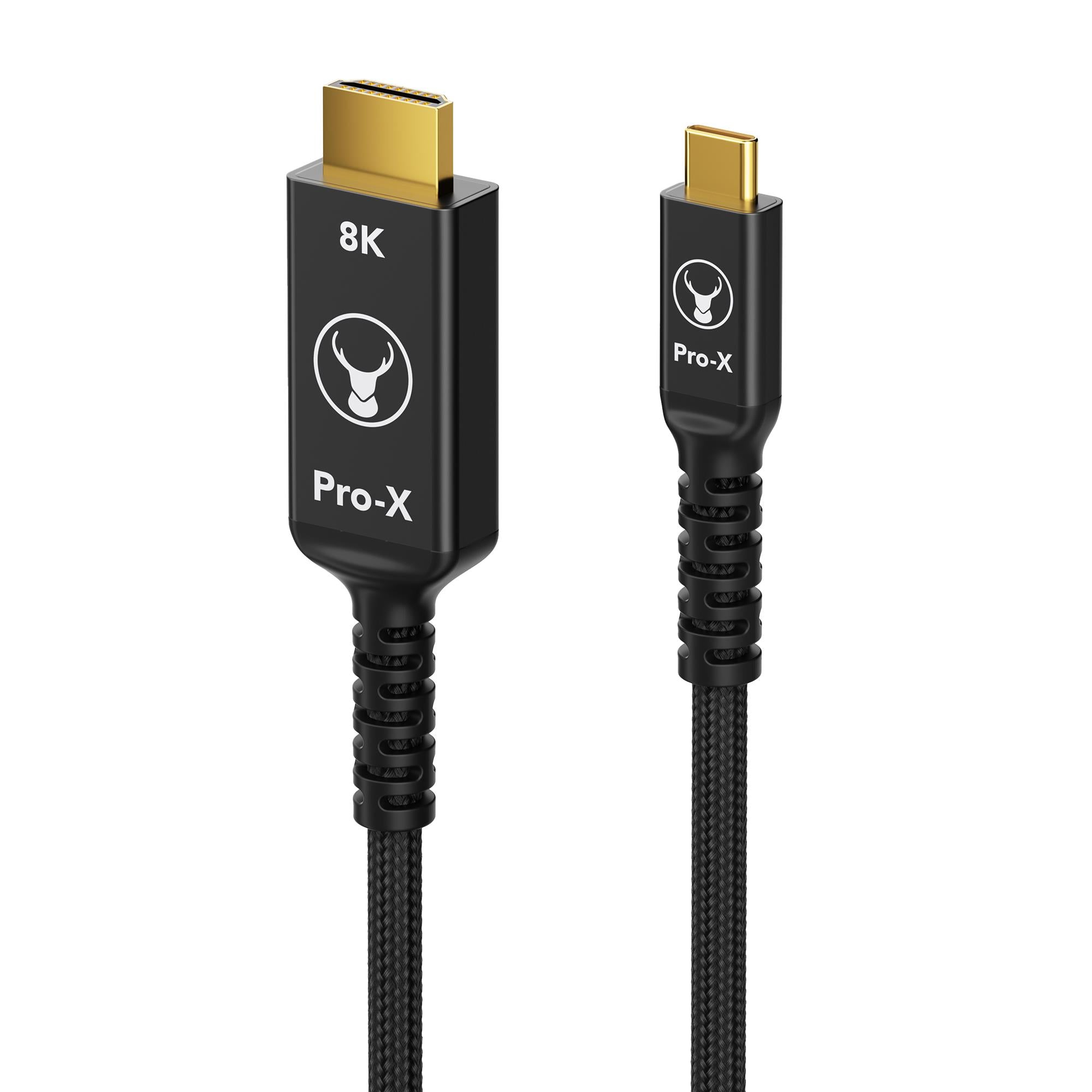 Bonelk Pro-X Long-Life 1.5m USB-C to HDMI cable in black, image 2 - HDMI Cables & Adapters at Tech Supply Shed NZ