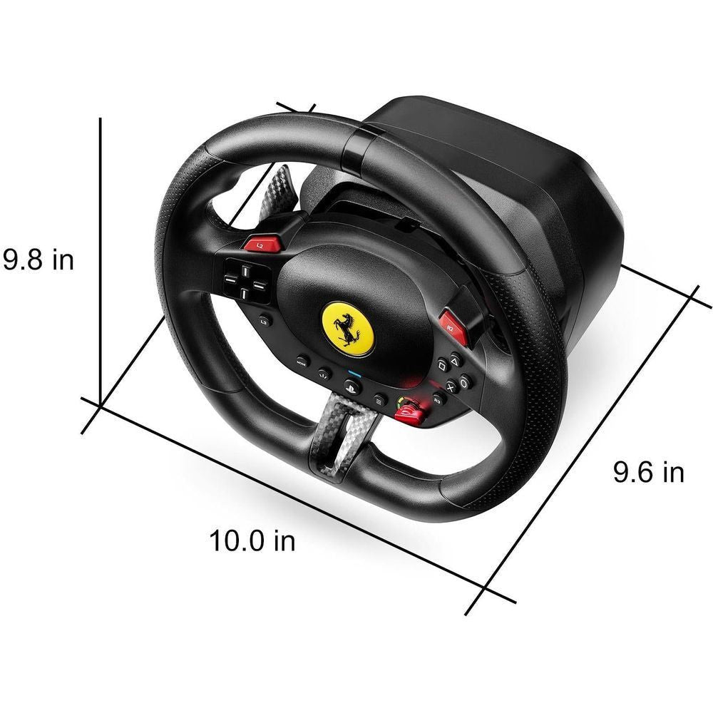 Thrustmaster racing wheel controller, size 10 in x 9.8 in x 9.6 in (black)