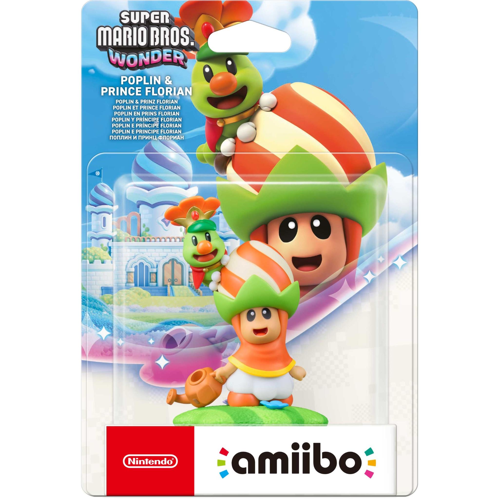Nintendo amiibo Poplin & Prince Florian figure in retail box for Super Mario Wonder