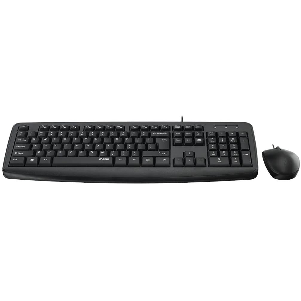Rapoo NX1600 Wired Mouse & Keyboard Combo (Black)