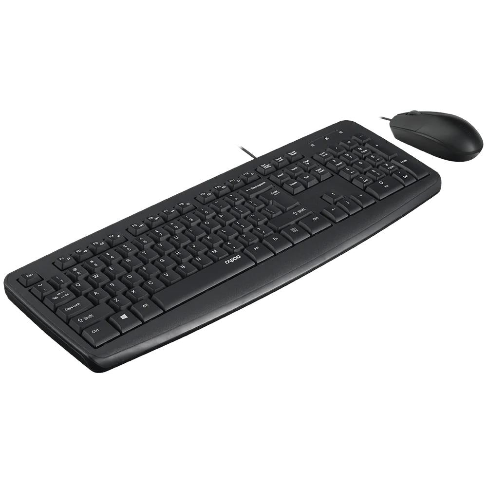 Rapoo NX1600 Wired Mouse & Keyboard Combo (Black)