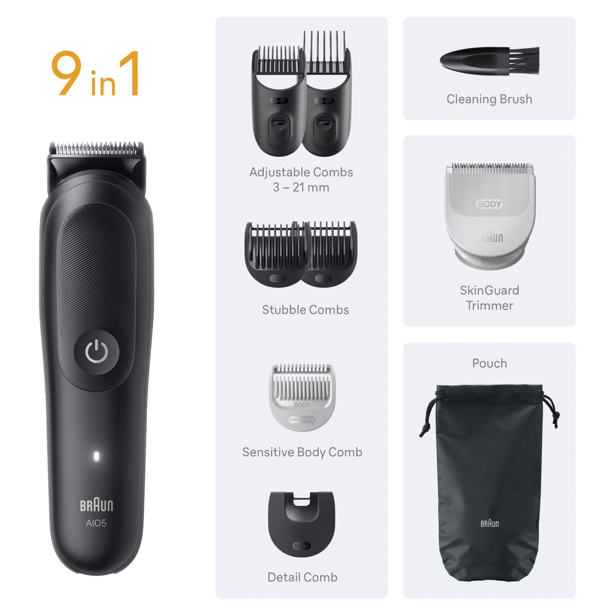 Braun AIO5540 Series 5 9-in-1 Grooming Kit