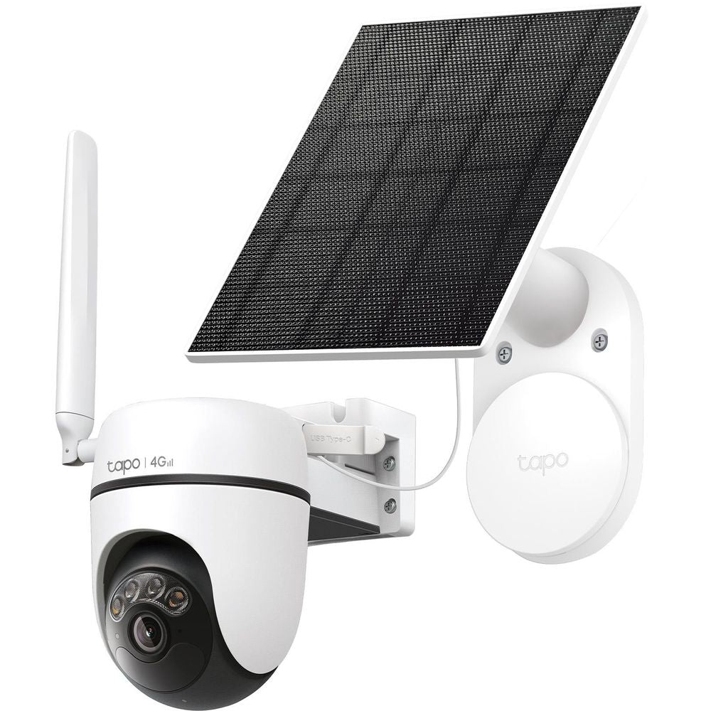 TP-Link Tapo C615G Solar-Powered Pan/Tilt 4G LTE Security Camera Kit