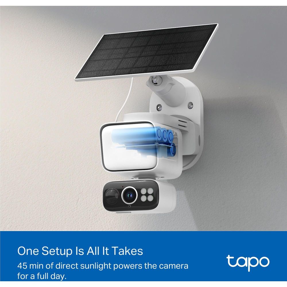 TP-Link Tapo C615F Solar-Powered Floodlight Pan/Tilt Security Camera Kit