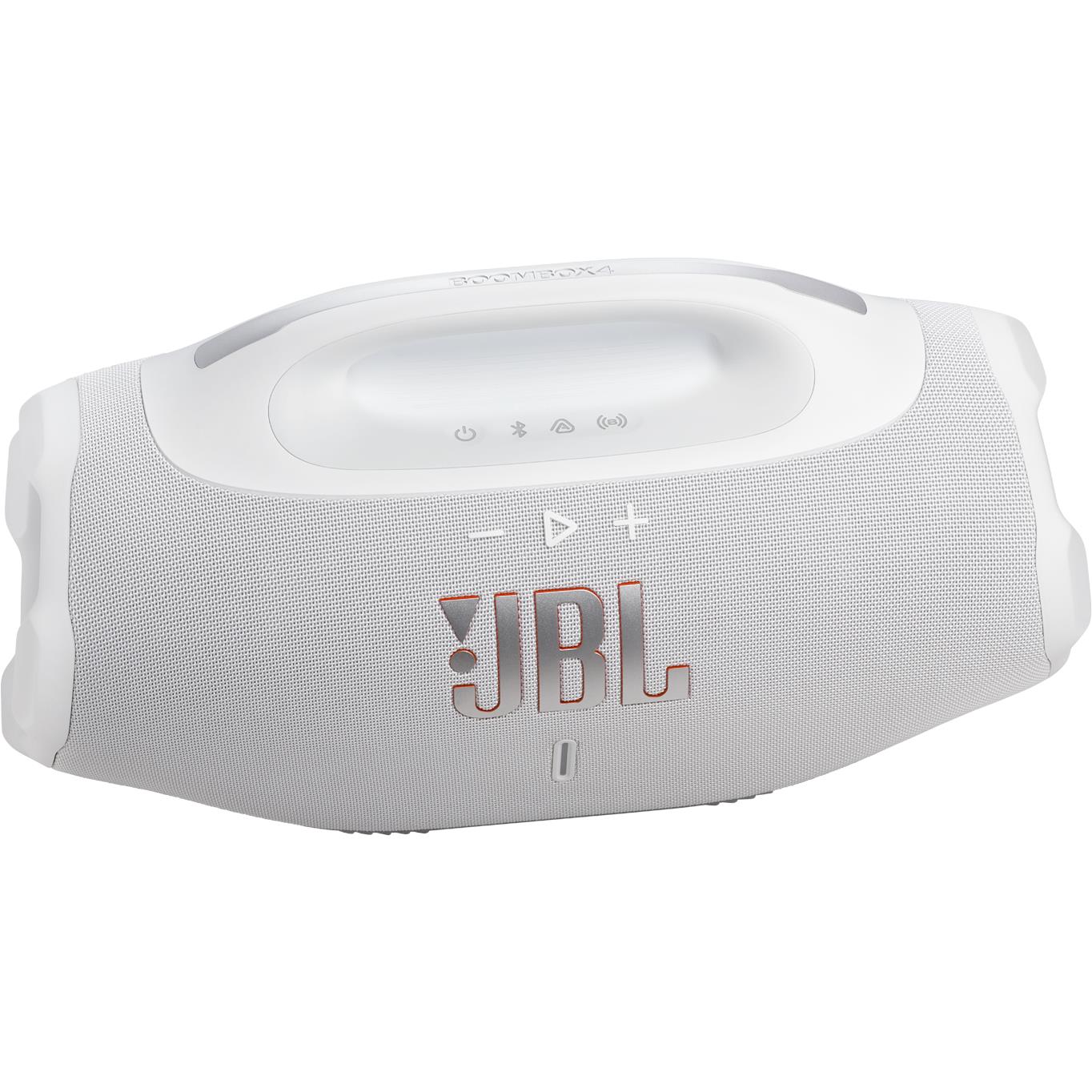 JBL Boombox 4 Portable Bluetooth Speaker (White)
