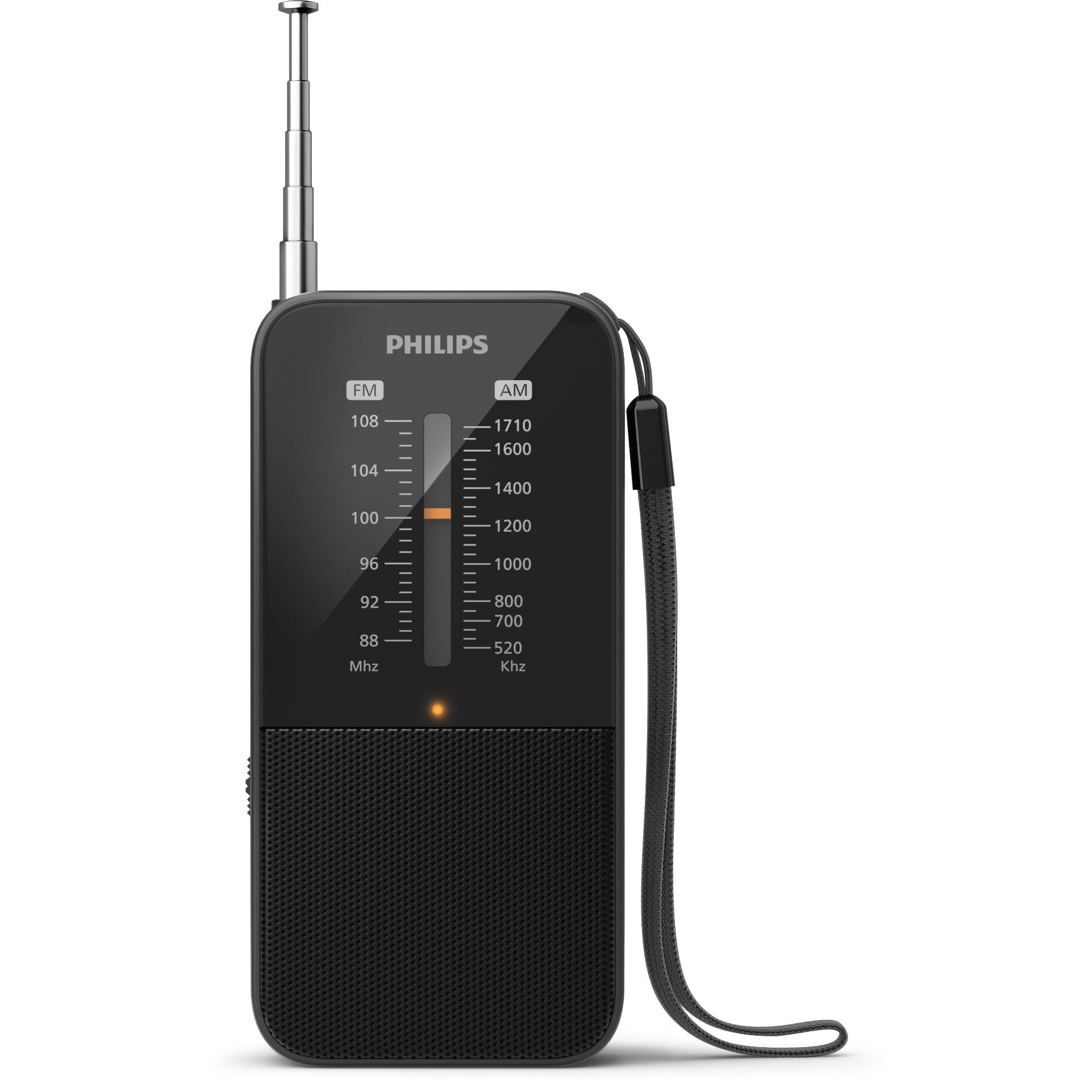 Philips TAR1509 portable AM/FM pocket radio in black - Radios at Tech Supply Shed NZ