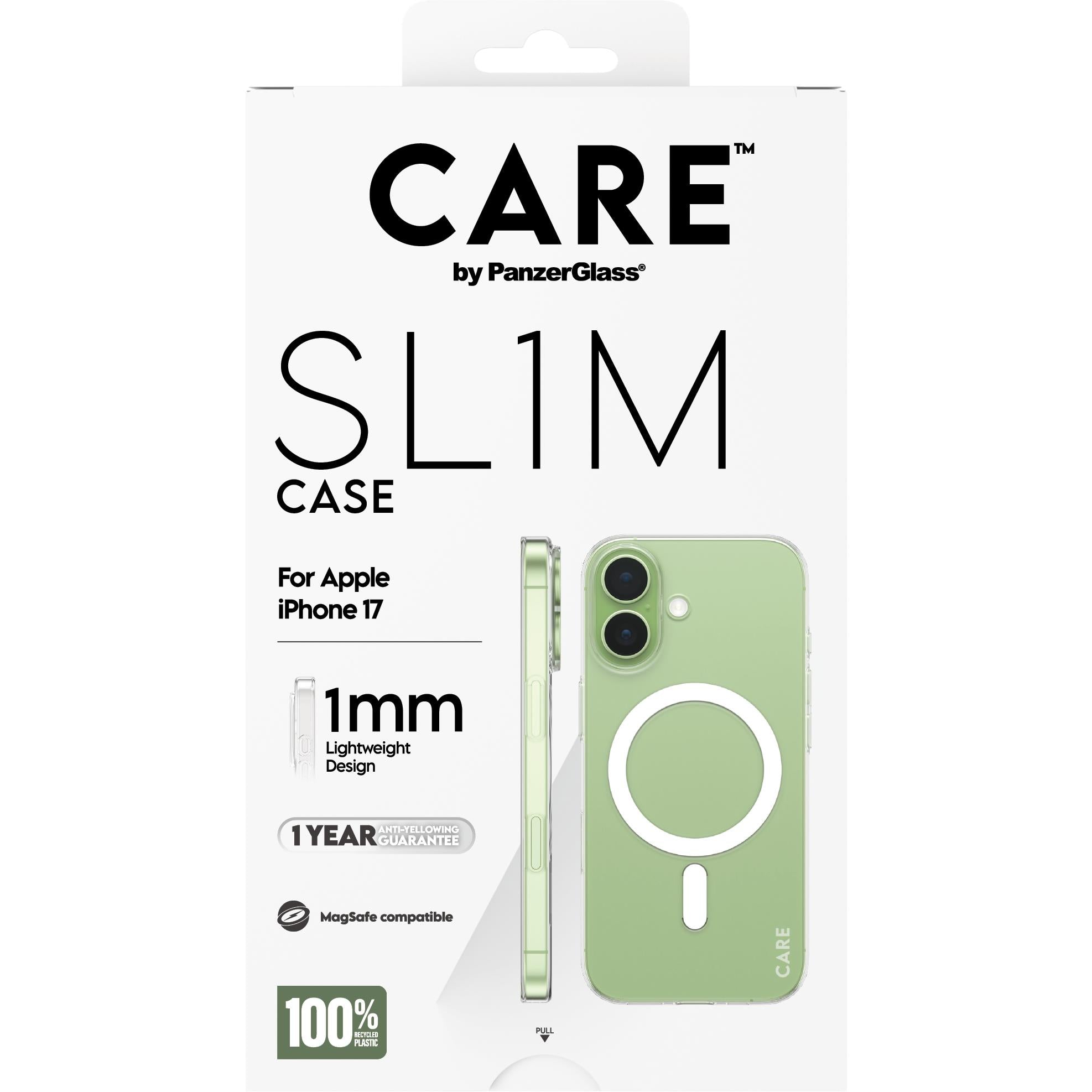 CARE by Panzer Slim Case for Apple iPhone 17 (Clear)