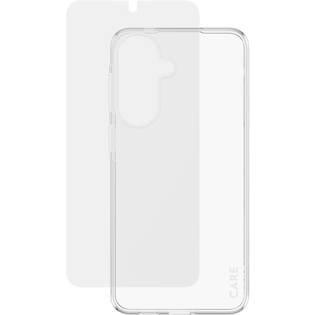 Clear phone case and screen guard set for Galaxy A57