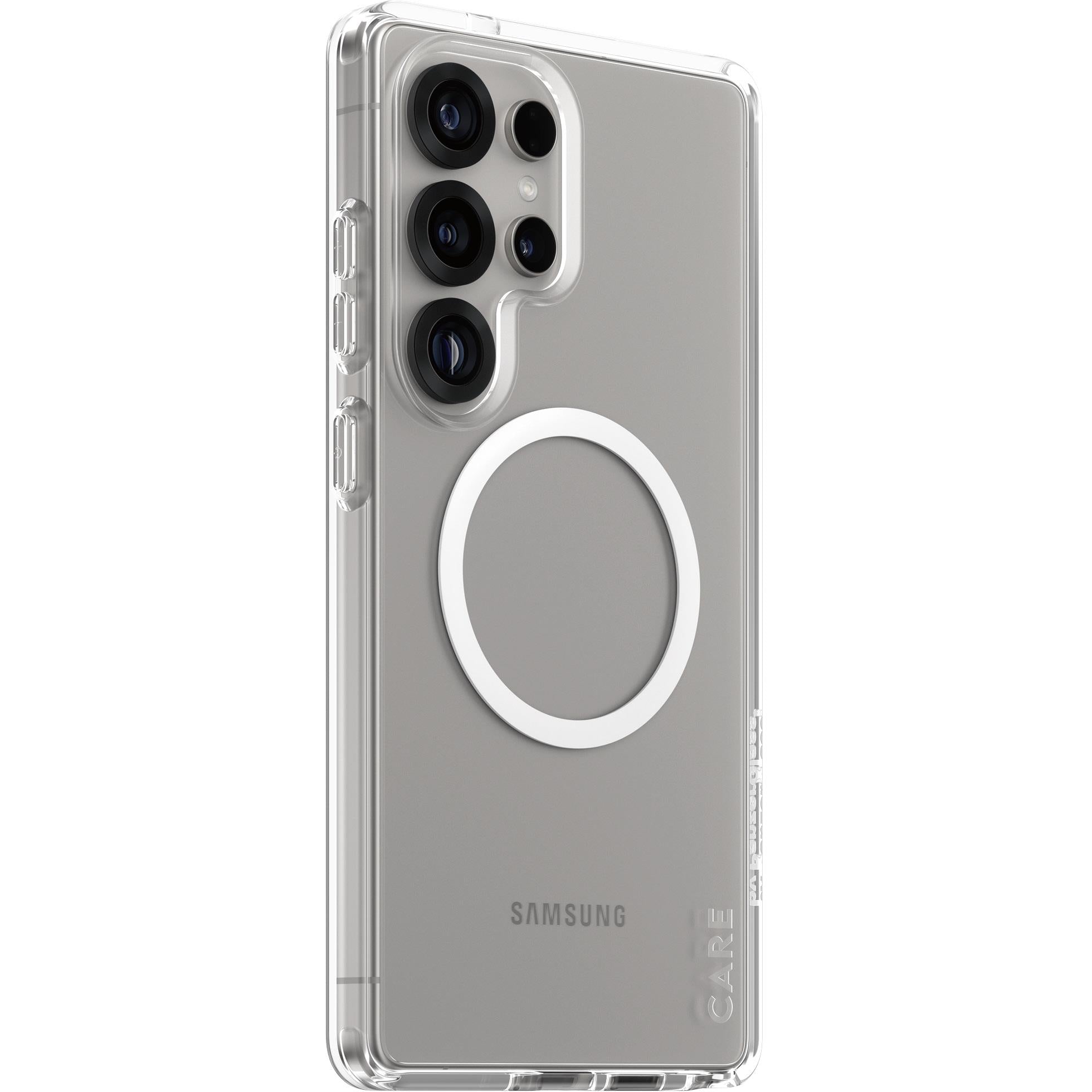 CARE by Panzer Urban Combat Case for Samsung Galaxy S25 Ultra (White/Clear)