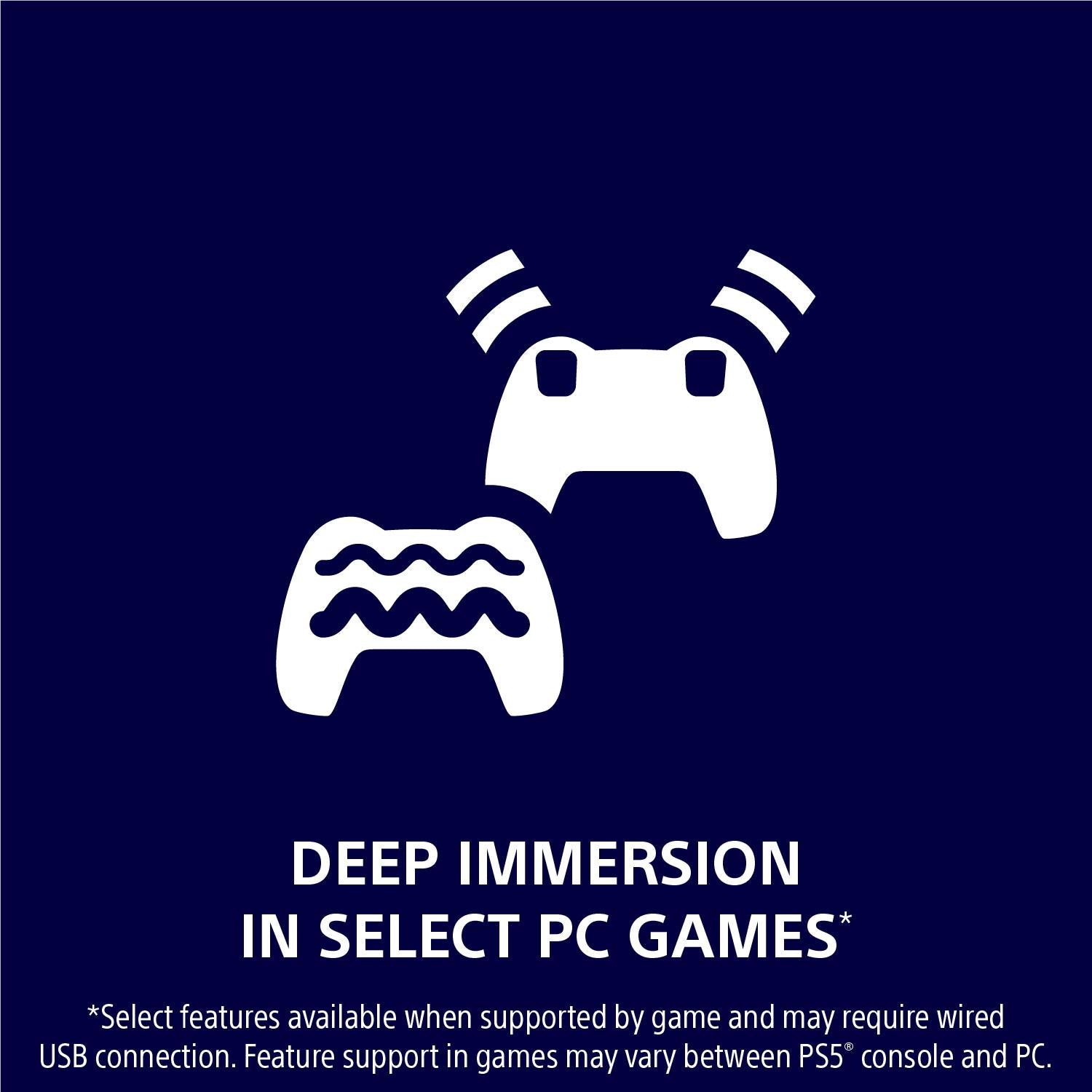 DualSense® Wireless Controller + USB Cable for PC (Midnight Black)