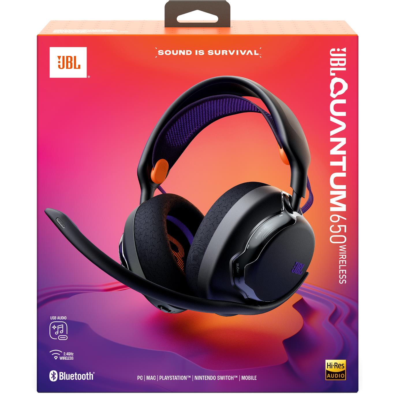 JBL Quantum 650 Gaming Wireless Over-Ear Headset (Black)