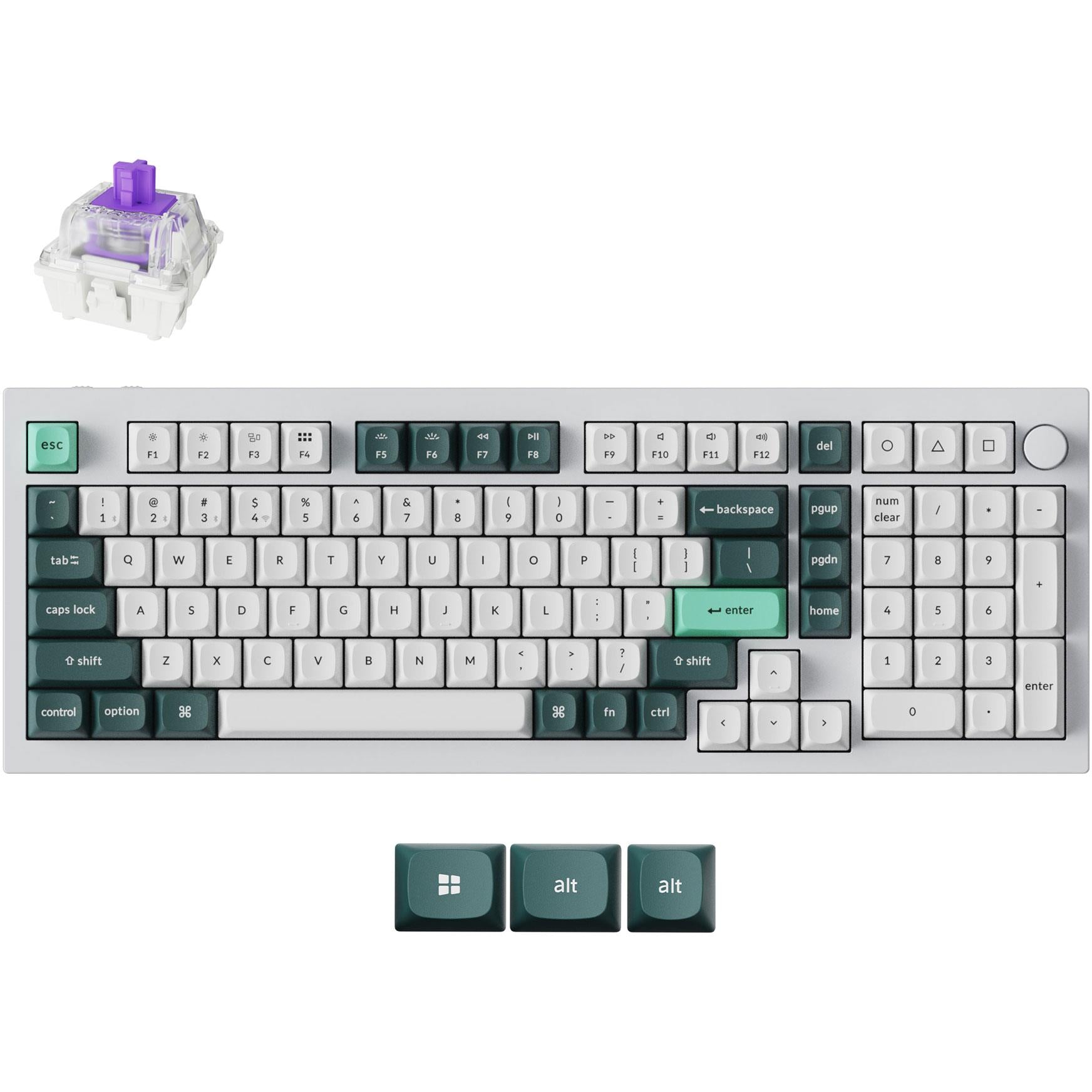 Keychron Q5 HE QMK Wireless Keyboard (Shell White)