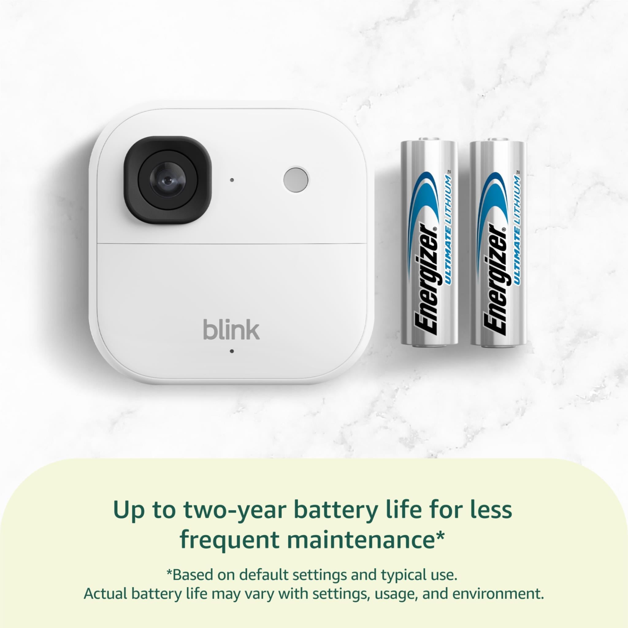 Blink Outdoor 2K+ Wireless Security Camera (White)