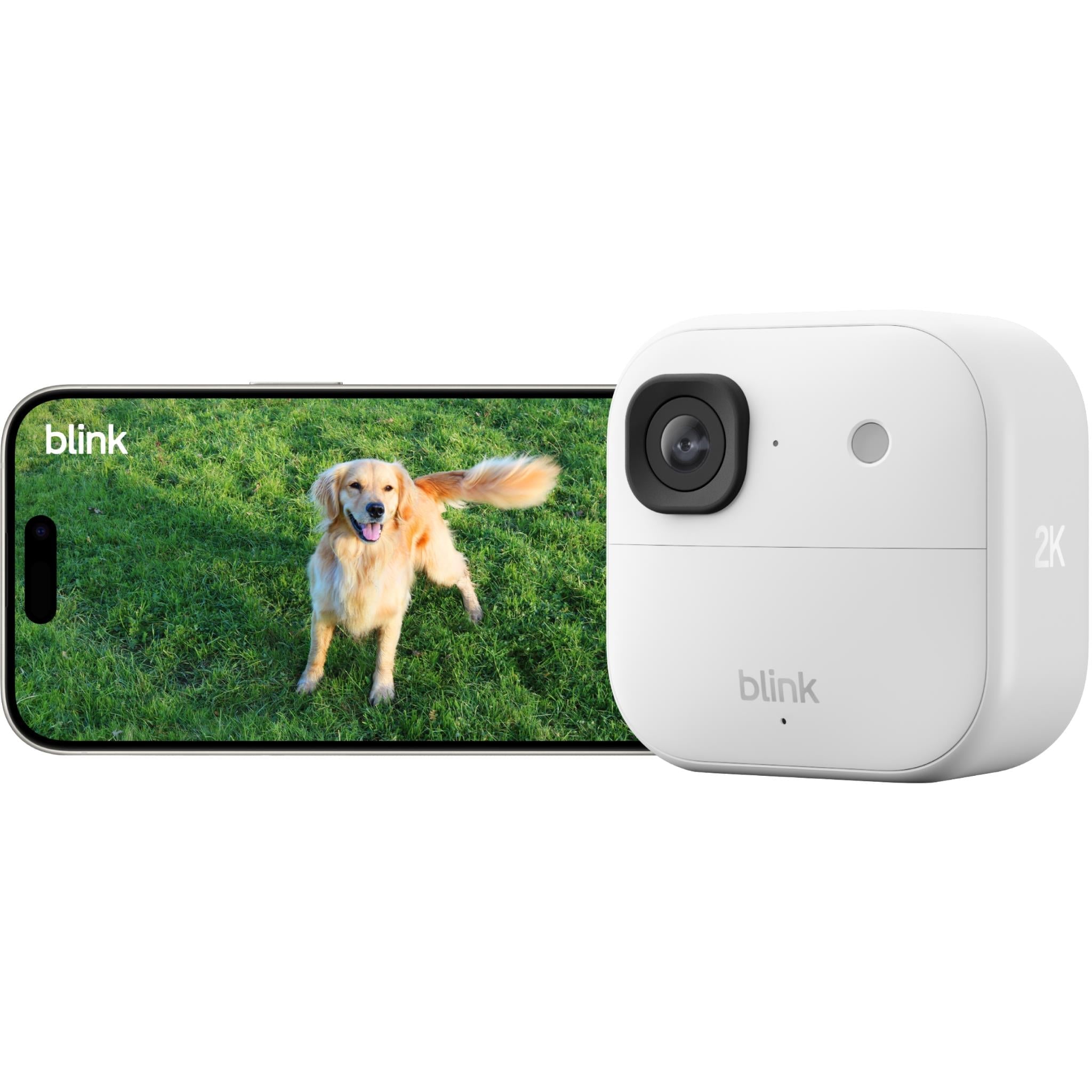 Blink Outdoor 2K+ Wireless Security Camera (White) [2 Pack]