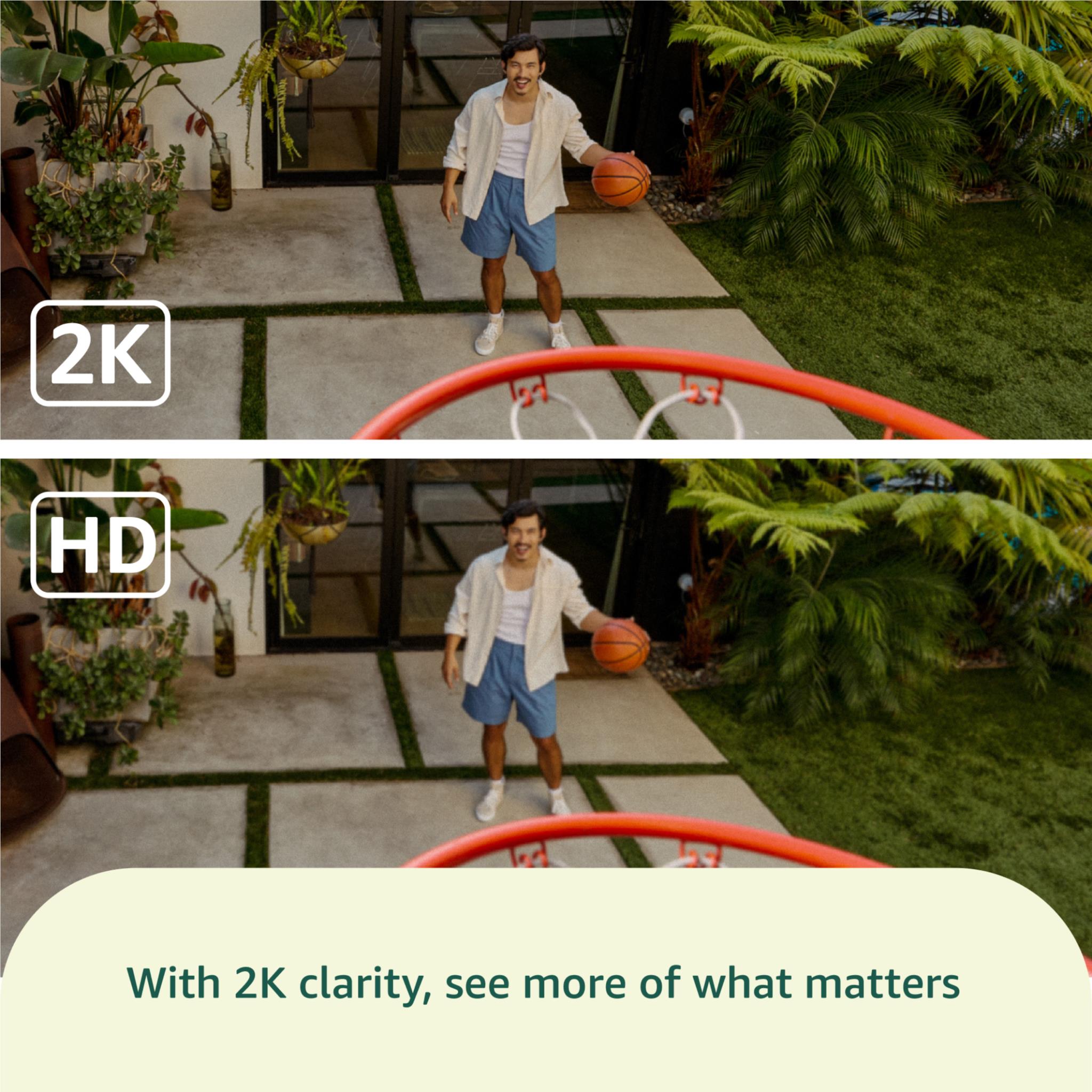 Blink Outdoor 2K+ Wireless Security Camera (White) [2 Pack]