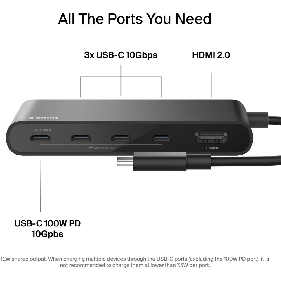 Belkin Connect USB-C 5-Port Hub with 4K HDMI