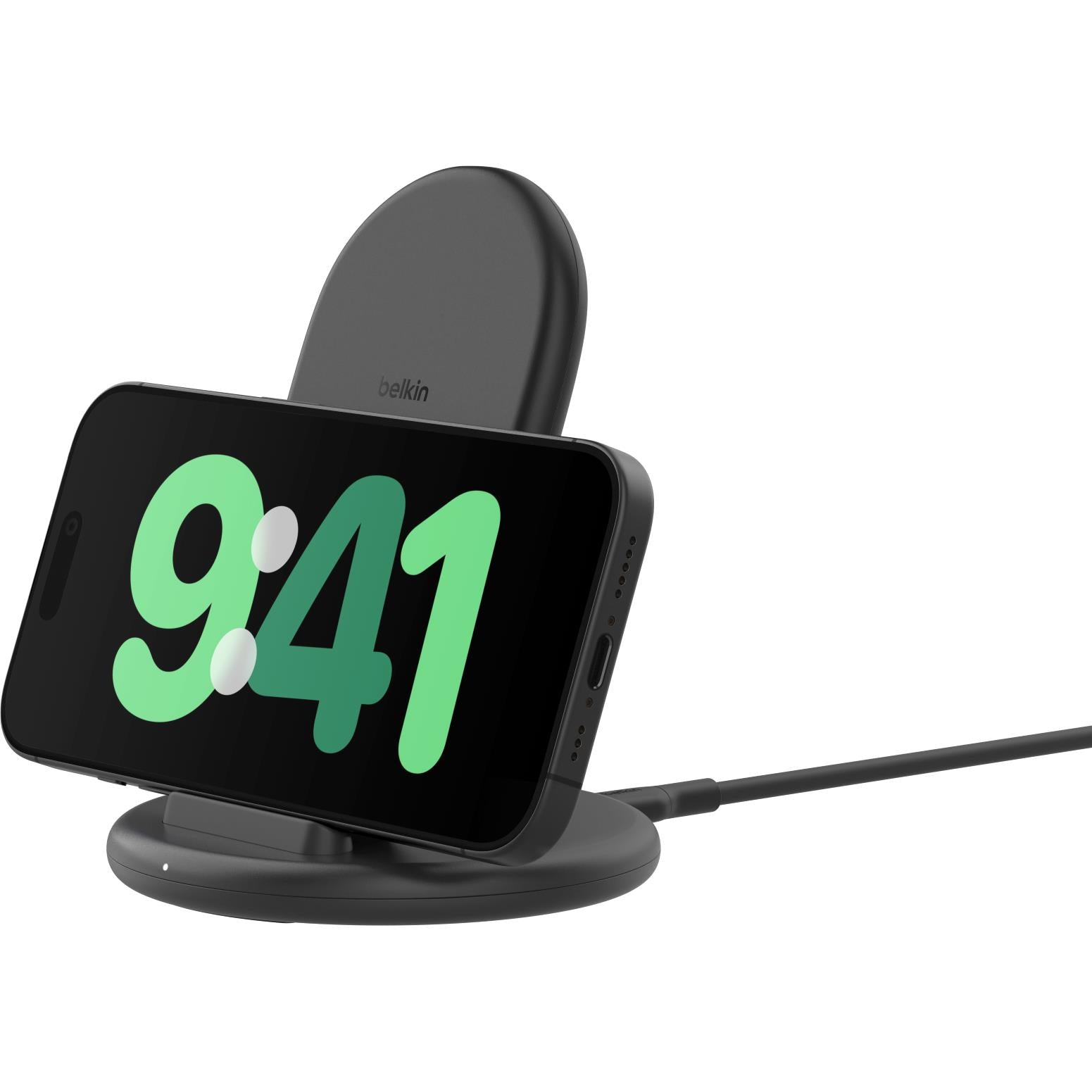 Belkin BoostCharge Wireless Charging Stand 15W (Black) [Power supply not included]