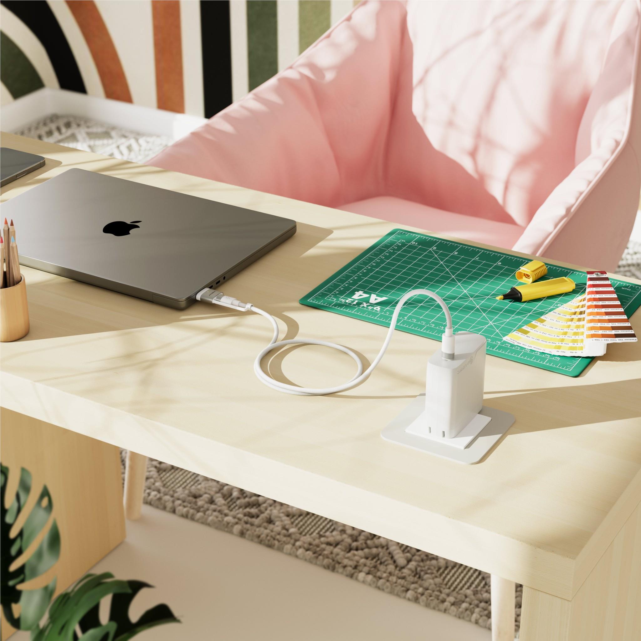 ALOGIC SnapSafe 2m USB-C and MagSafe 3 charging cable in white, image 6 - USB Cables & Adapters at Tech Supply Shed NZ