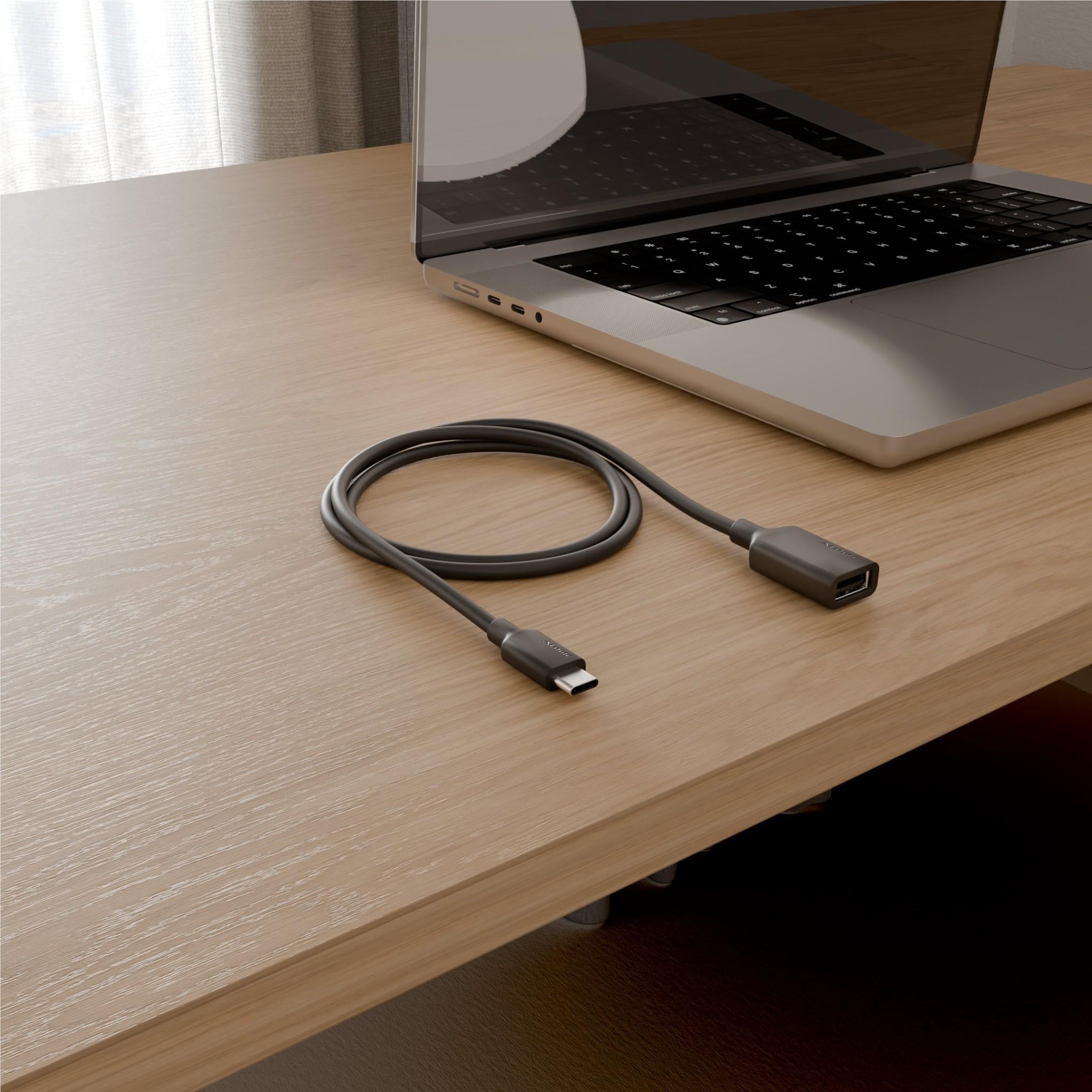 ALOGIC Elements 2m USB-C male to USB-A female extension cable, image 2 - USB Cables & Adapters at Tech Supply Shed NZ