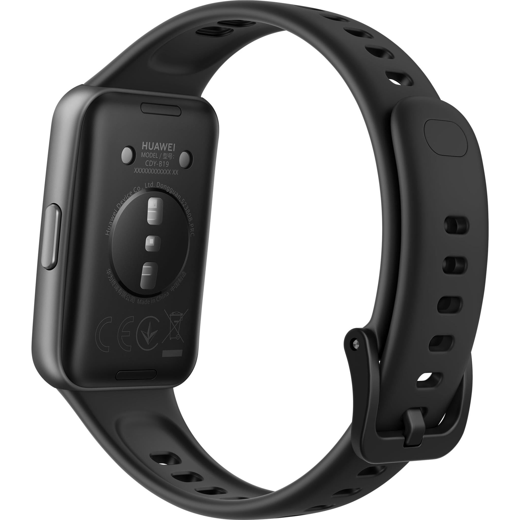 Huawei Band 11 Durable Polymer Case with Fluoroelastomer Strap (Black)