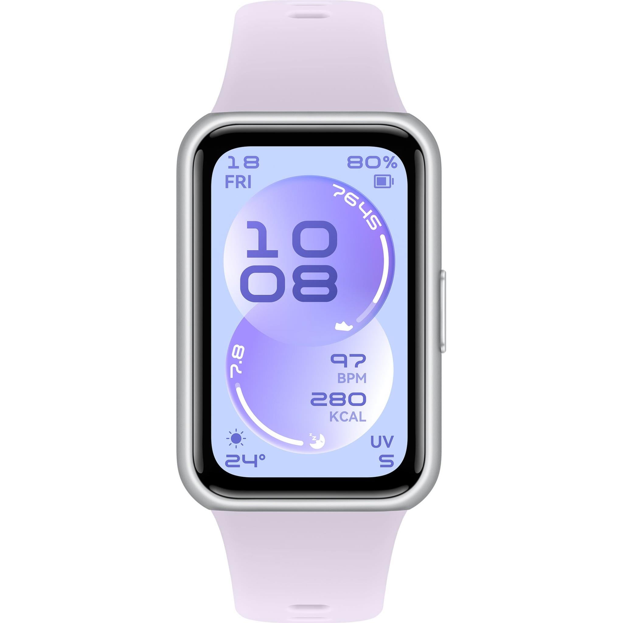 Huawei Band 11 Durable Polymer Case with Fluoroelastomer Strap (Purple)