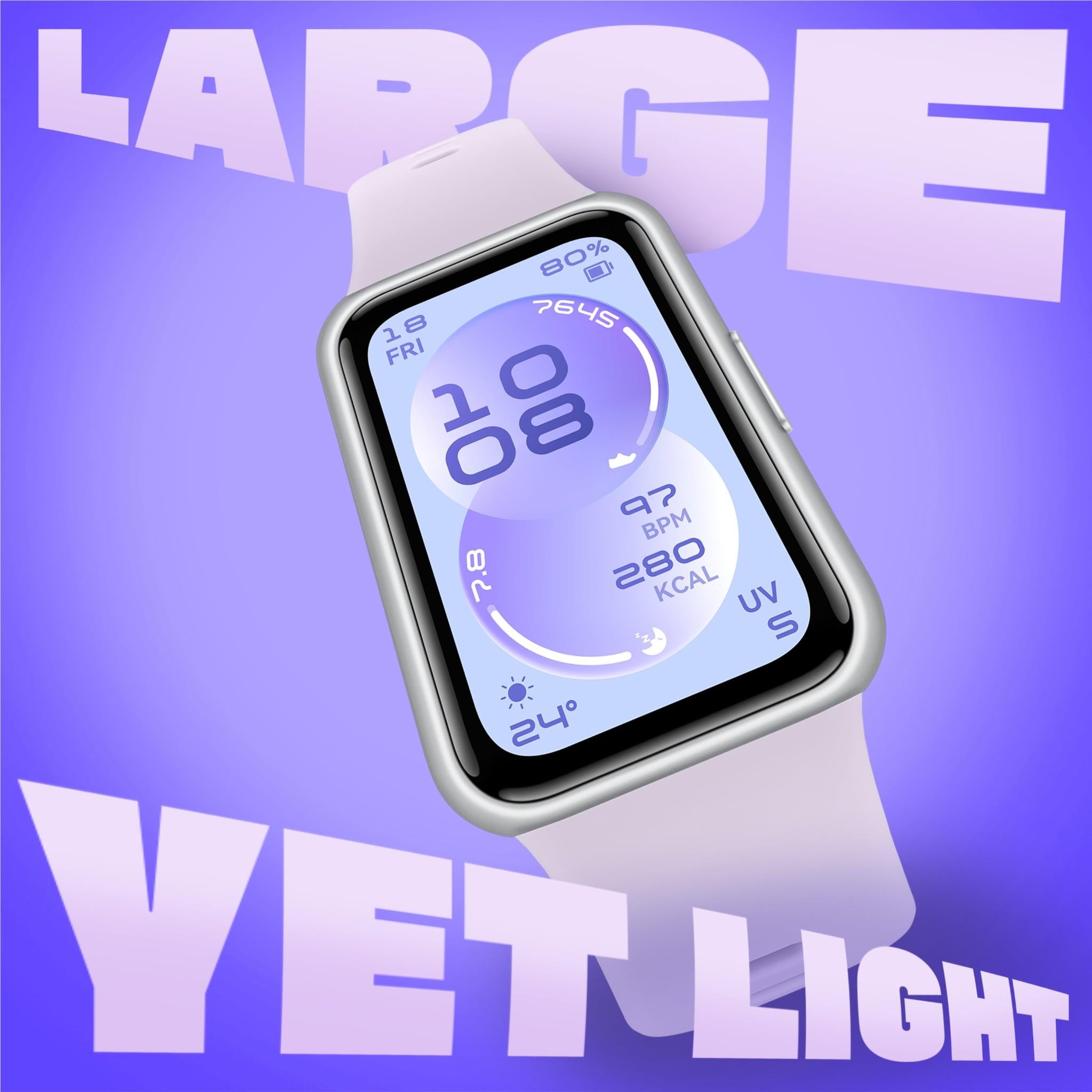 Huawei Band 11 Durable Polymer Case with Fluoroelastomer Strap (Purple)