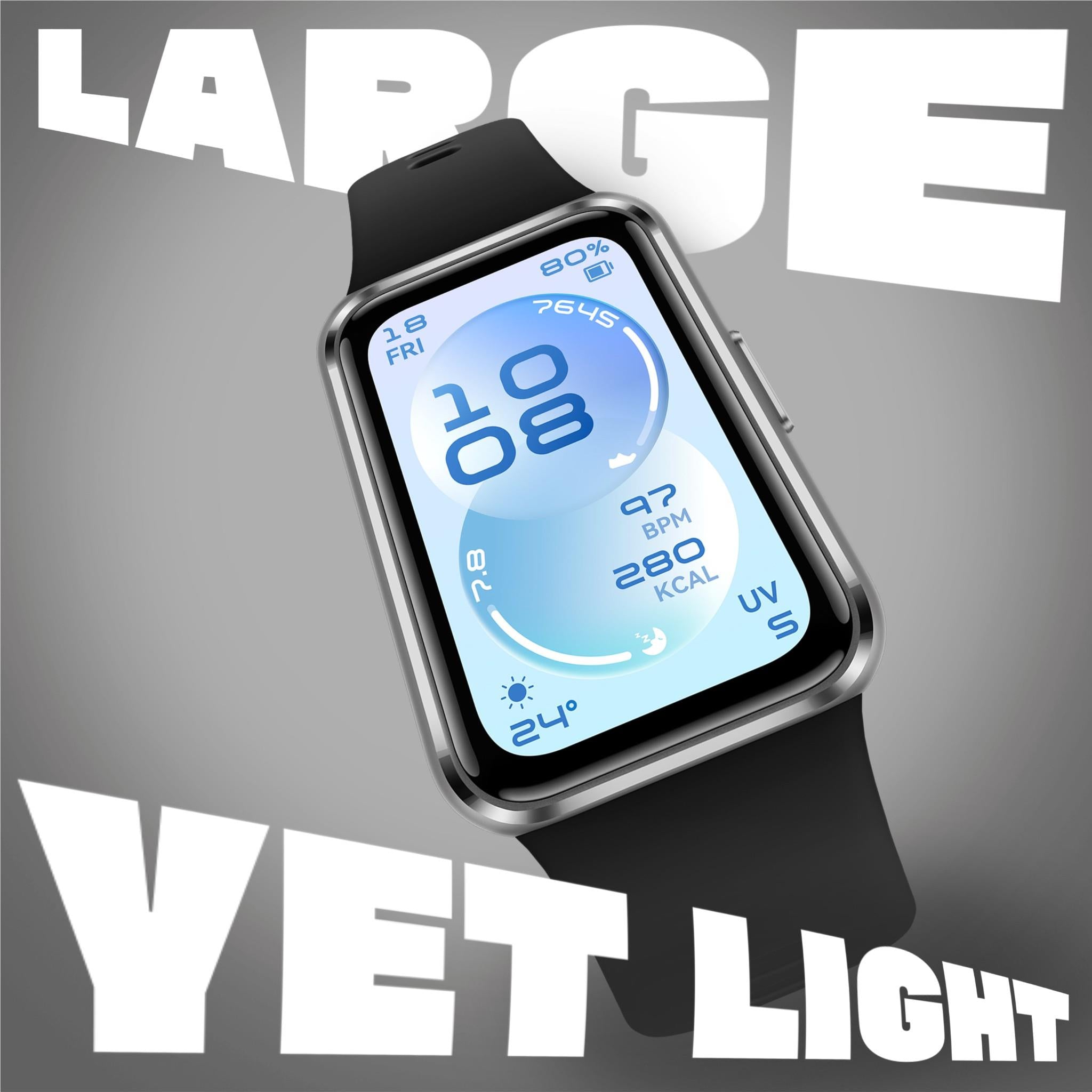 Huawei Band 11 Aluminium Alloy Case with Fluoroelastomer Strap (Black)
