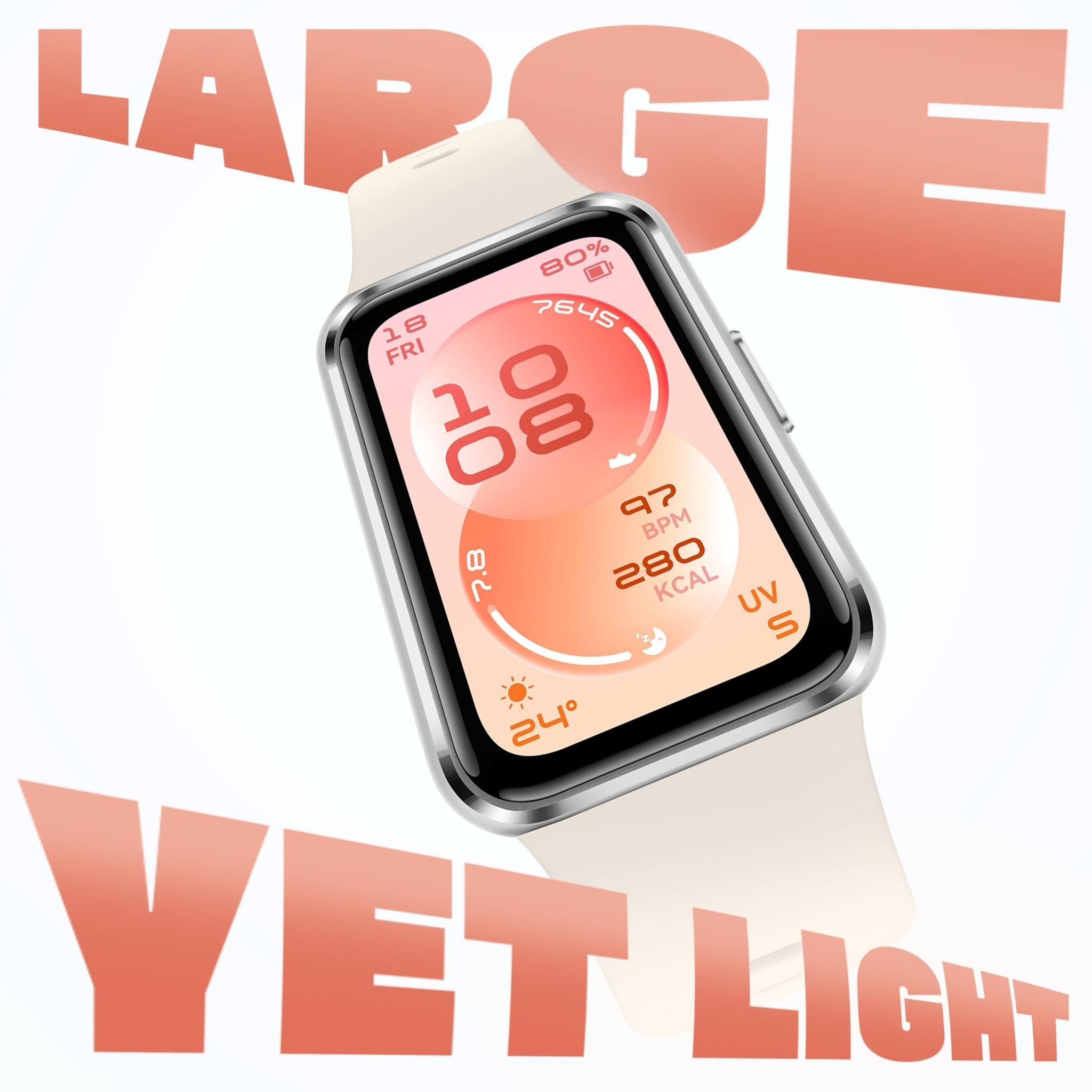 Huawei Band 11 Aluminium Alloy Case with Fluoroelastomer Strap (White)