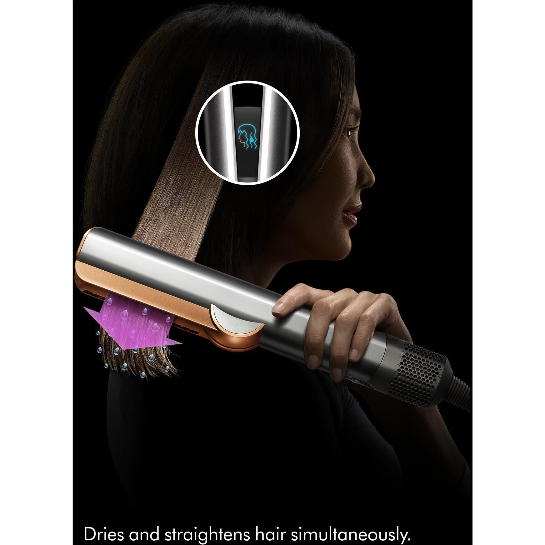 Dyson Airstrait™ straightener and dryer (Ceramic Apricot / Topaz)