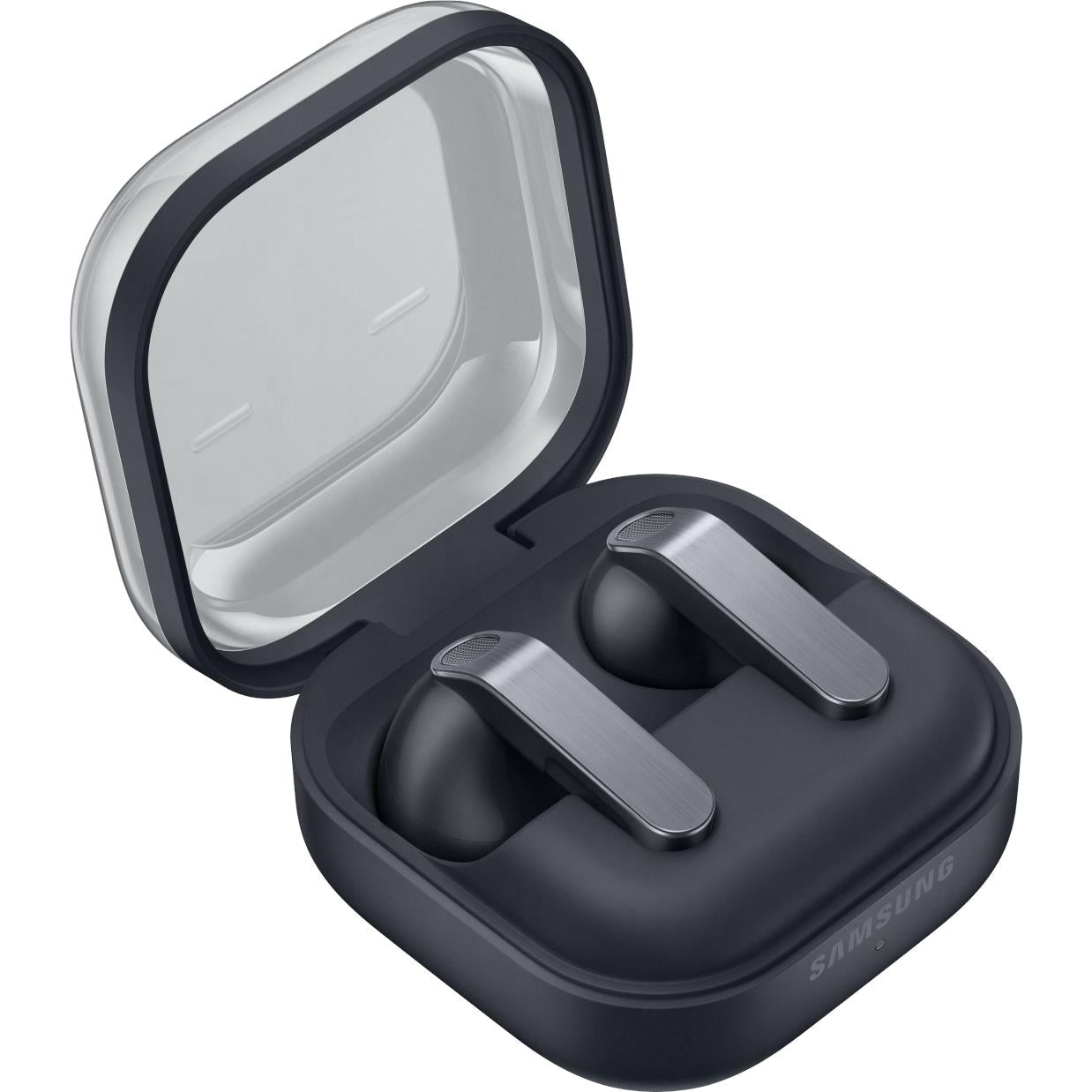Samsung Galaxy Buds4 true wireless noise cancelling earbuds in black with charging case, image 6 - In-Ear Headphones & Earbuds at Tech Supply Shed NZ